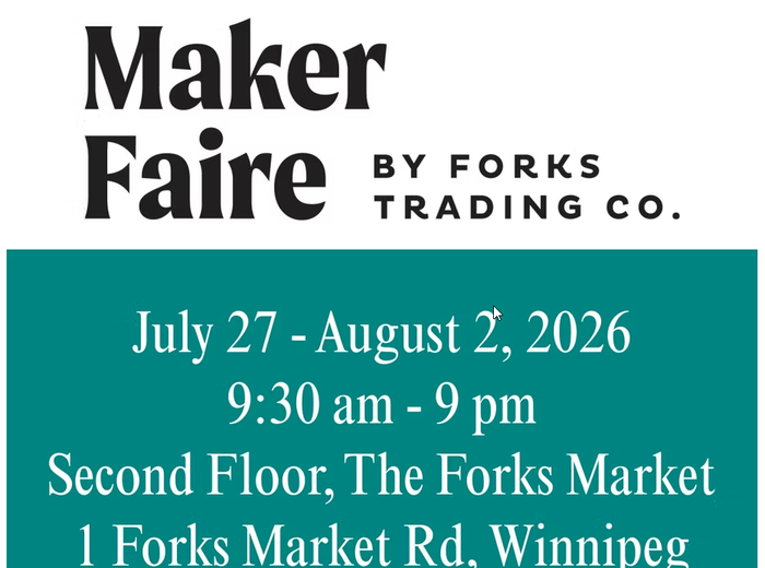 Maker faire at the forks market information