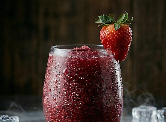 A sophisticated blend of dark fruit notes and subtle citrus, capturing the complex profile of a classic sangria in a refreshing frozen format. This deep burgundy slush offers an adult-flavou profile perfect for premium retail shelves and elevated mocktail